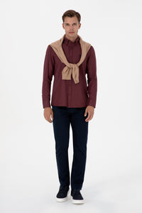 Camasa Barbat Pe Bordo Cu Logo Brodat