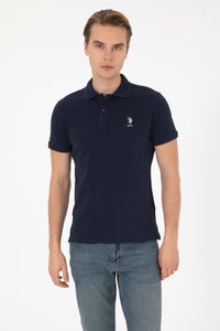 Tricou Polo Bărbați Bleumarin Cu Logo Discret