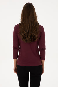 Bluza Polo Dama Pe Bordo Cu Logo Brodat