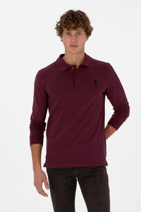 Bluza Polo Barbat Pe Bordo Cu Logo Brodat