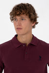 Bluza Polo Barbat Pe Bordo Cu Logo Brodat