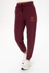 Pantalaloni Tip Jogger Dama Pe Bordo