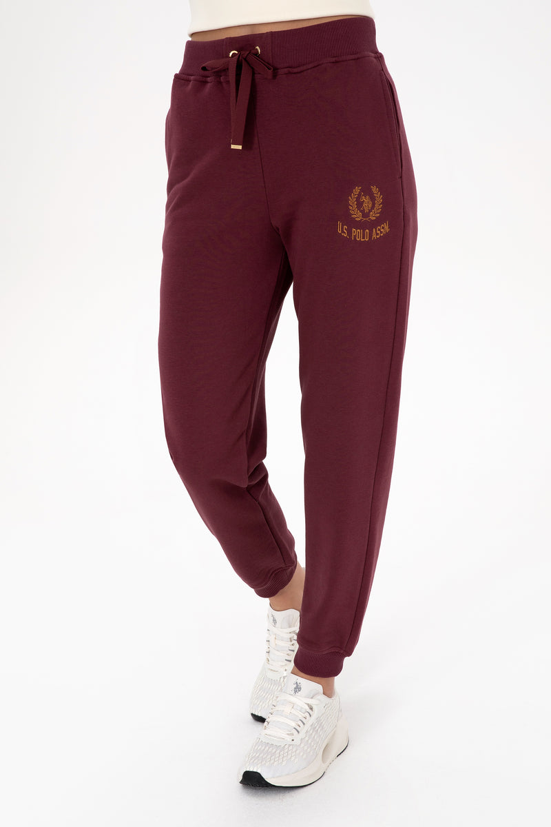 Pantalaloni Tip Jogger Dama Pe Bordo