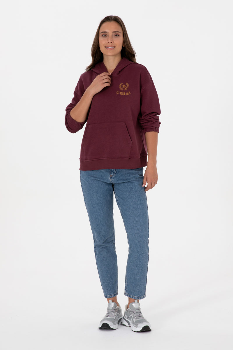 Hanorac Supradimensionat Dama Pe Bordo