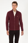 Pulover Tip Cardigan Barbat Pe Bordo Cu Fermoar Complet
