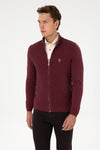 Pulover Tip Cardigan Barbat Pe Bordo Cu Fermoar Complet