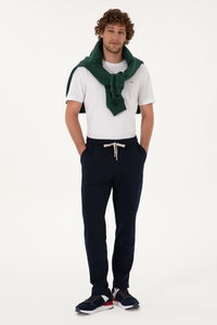 Pantaloni Sport Barbat Pe Bleumarin