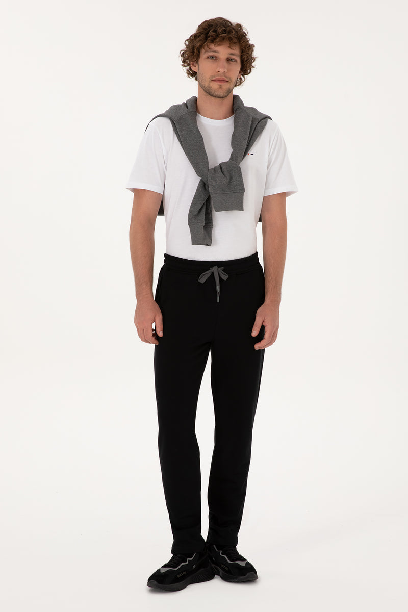 Pantaloni Sport Barbat Pe Negru