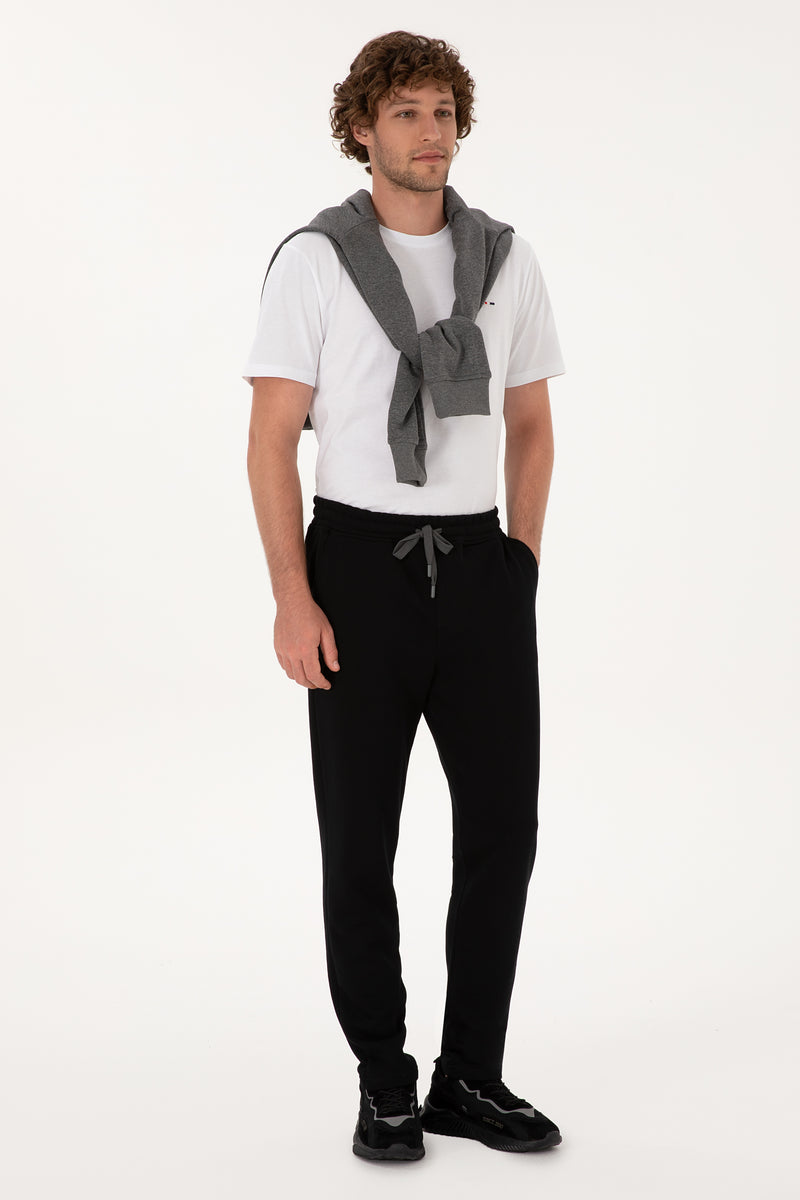 Pantaloni Sport Barbat Pe Negru