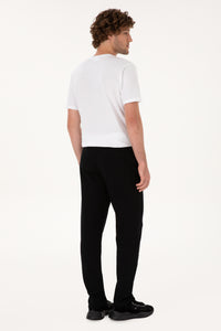 Pantaloni Sport Barbat Pe Negru