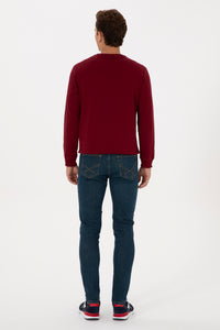 Blugi Barbat Pe Albastru Denim