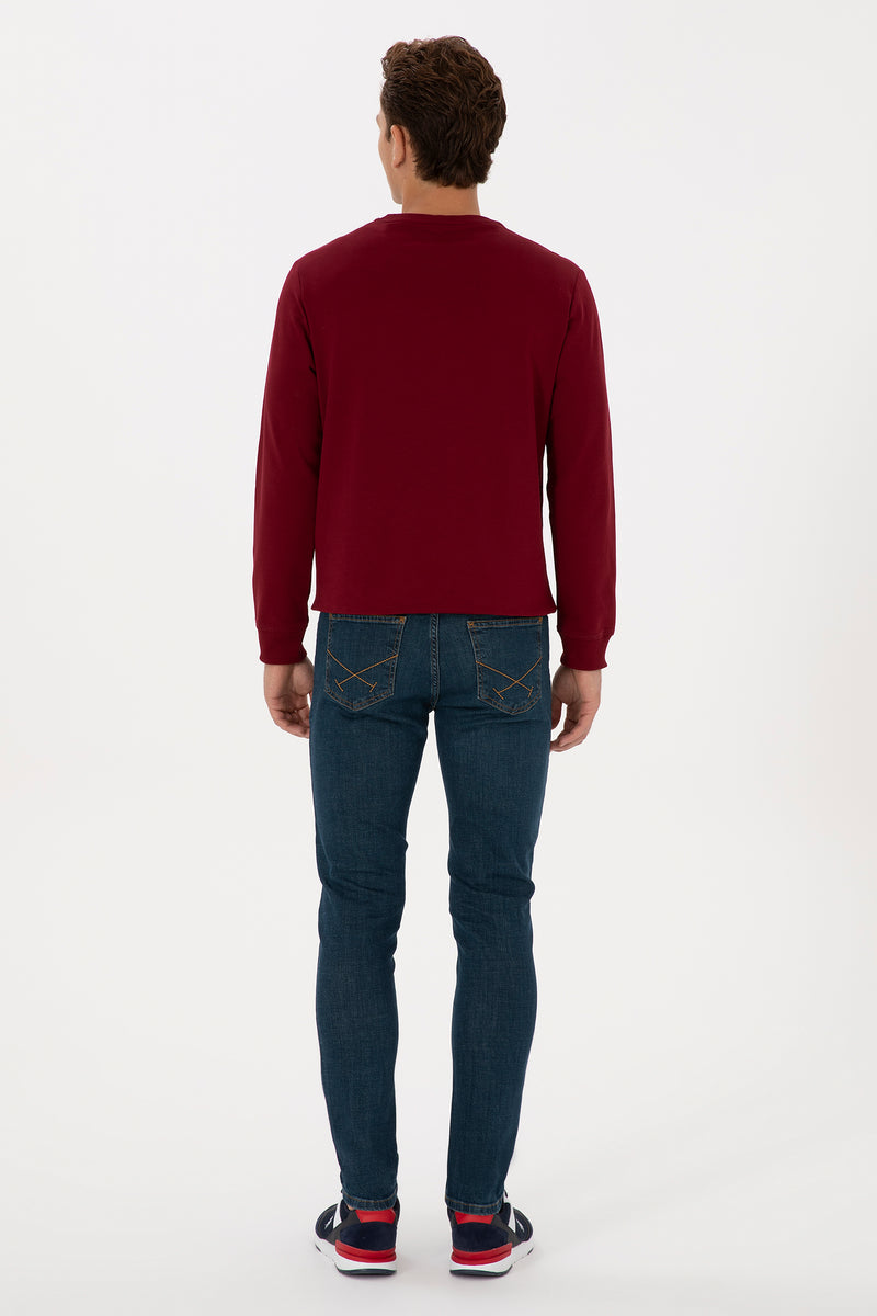 Blugi Barbat Pe Albastru Denim