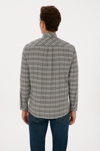 Camasa In Carouri Barbat Pe Gri