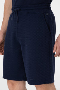 Pantaloni Scurți Bărbați Pe Bleumarin Cu Textură