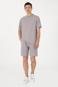 Pantaloni Scurți Bărbați Pe Gri Cu Textură