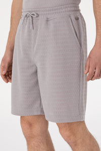 Pantaloni Scurți Bărbați Pe Gri Cu Textură