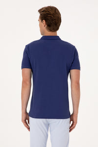 Tricou Polo Bărbați Indigo Cu Logo Color