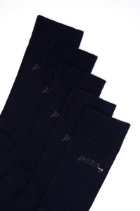 Set 5 Perechi Sosete Barbat Pe Bleumarin