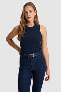Tricou Damă Bleumarin Fără Mâneci 