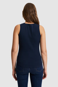 Tricou Damă Bleumarin Fără Mâneci 