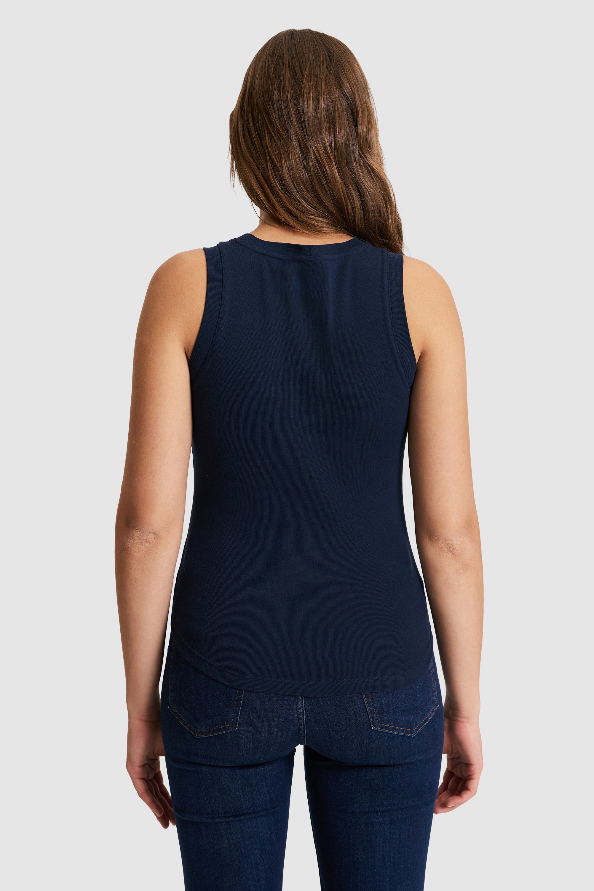 Tricou Damă Bleumarin Fără Mâneci 