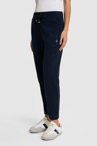 Pantaloni Sport Dama Bleumarin Cu Logo USPA