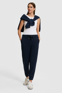 Pantaloni Sport Dama Bleumarin Cu Logo USPA