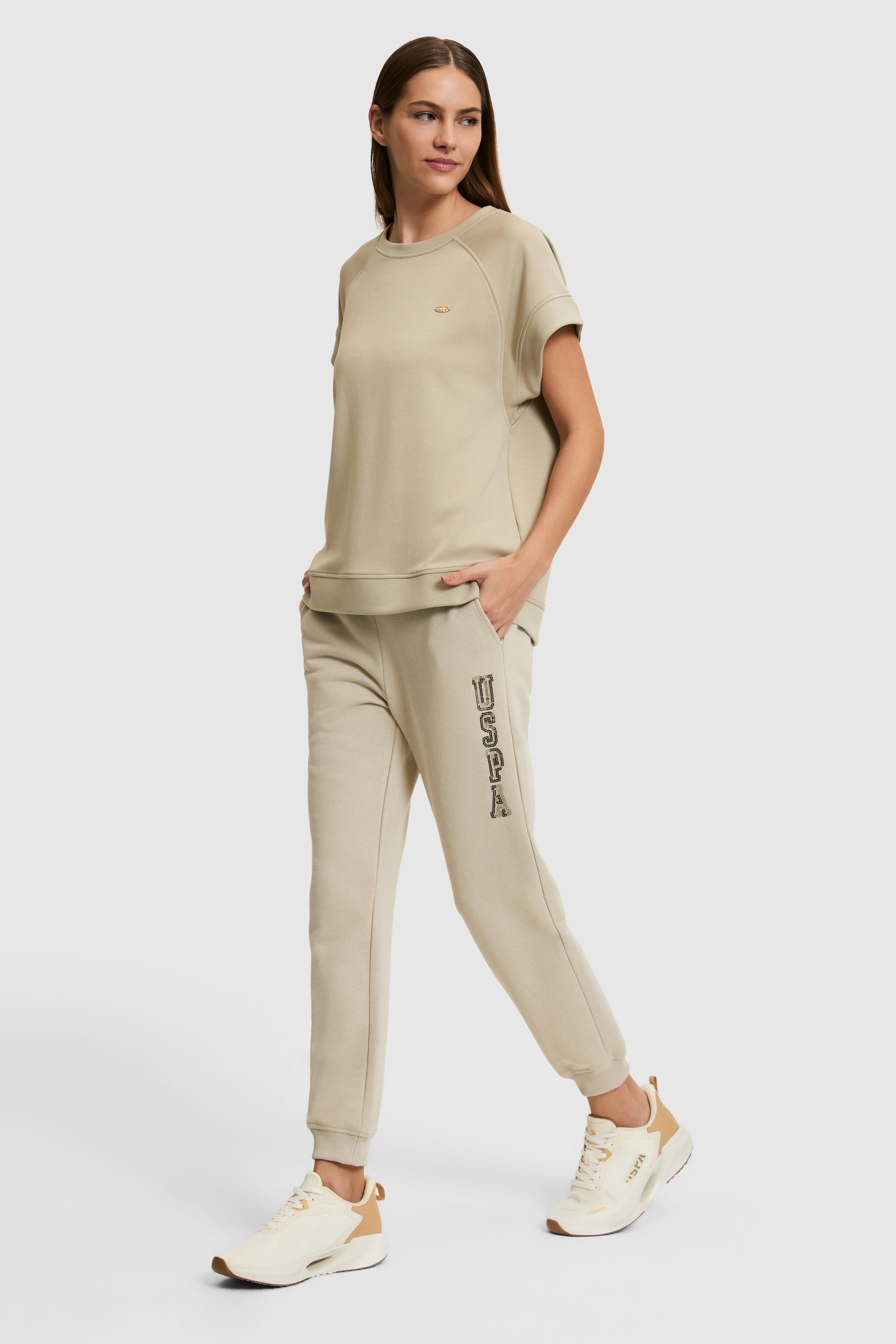 Pantaloni Sport Dama Cu Logo USPA