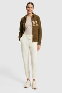 Pantaloni sport albi de damă