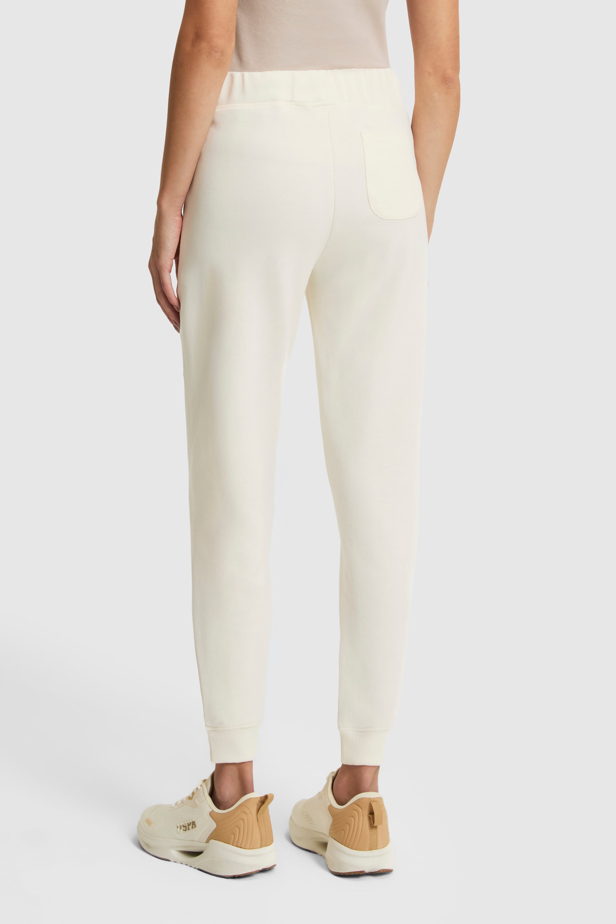 Pantaloni sport albi de damă