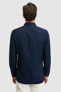 Camasa Barbat Bleumarin Cu Logo Brodat