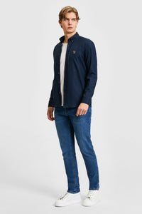 Camasa Barbat Bleumarin Cu Logo Colorat