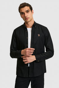 Camasa Barbat Negru Cu Logo Colorat