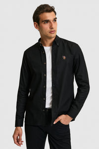Camasa Barbat Negru Cu Logo Colorat