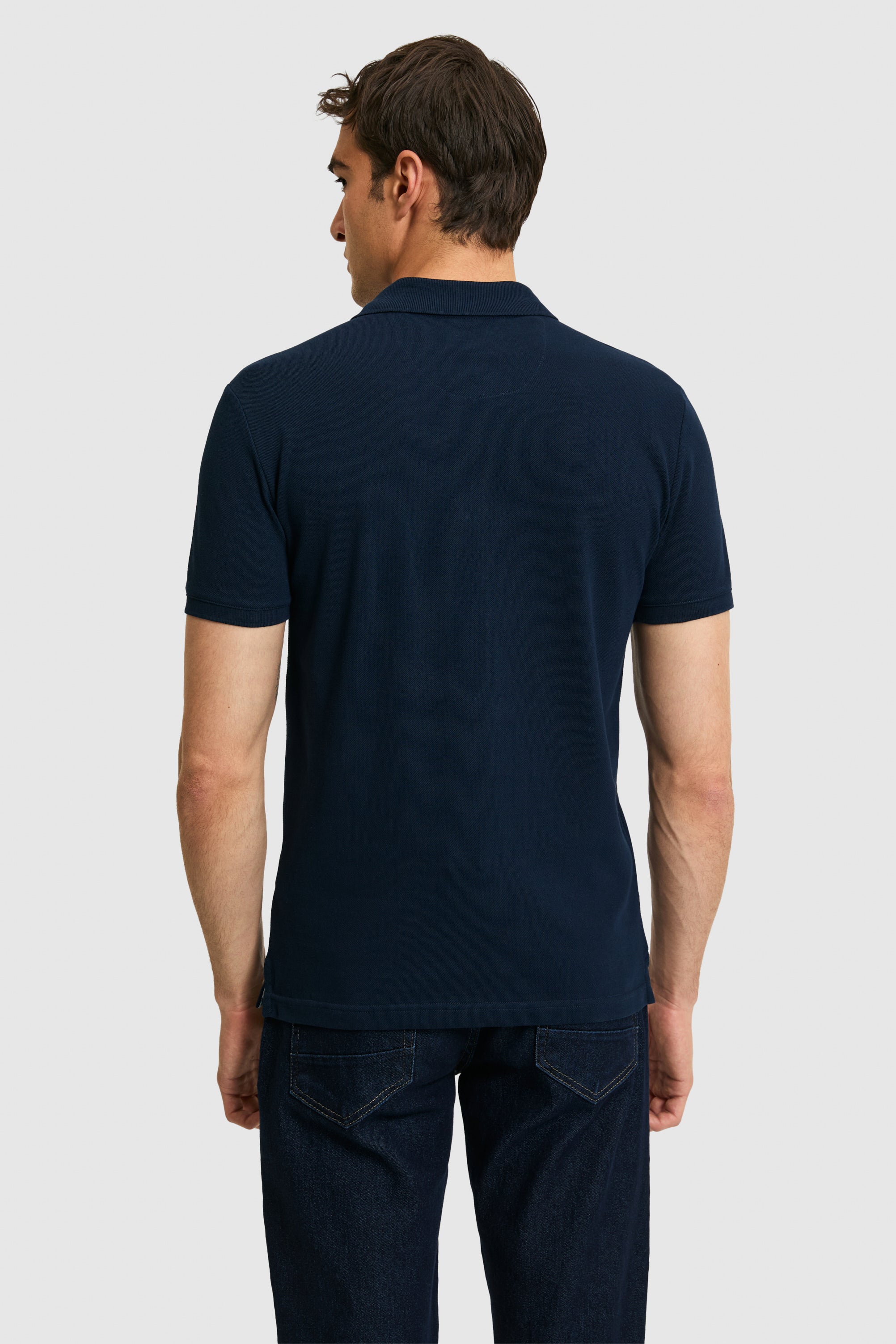 Tricou Polo Barbat Bleumarin Cu Logo Brodat