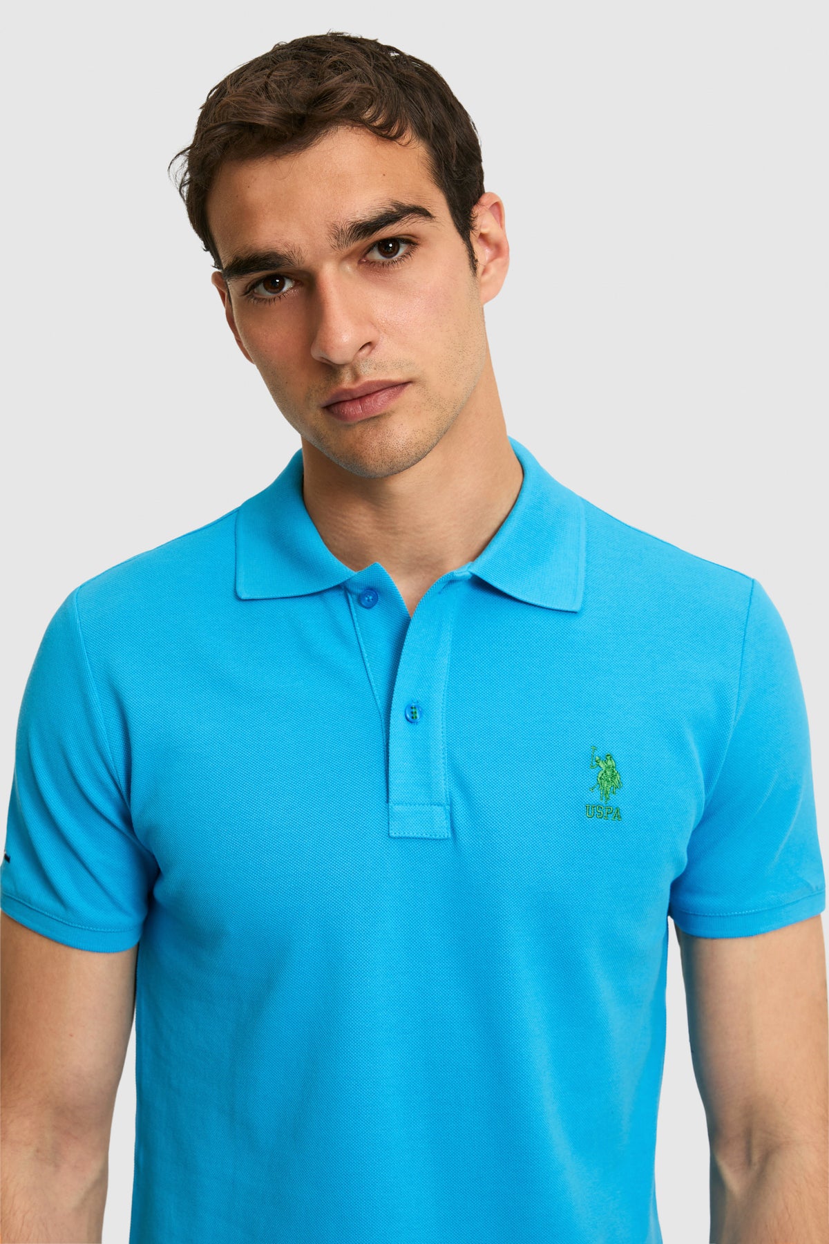 Tricou Polo Bărbați Roșu Cu Logo Brodat