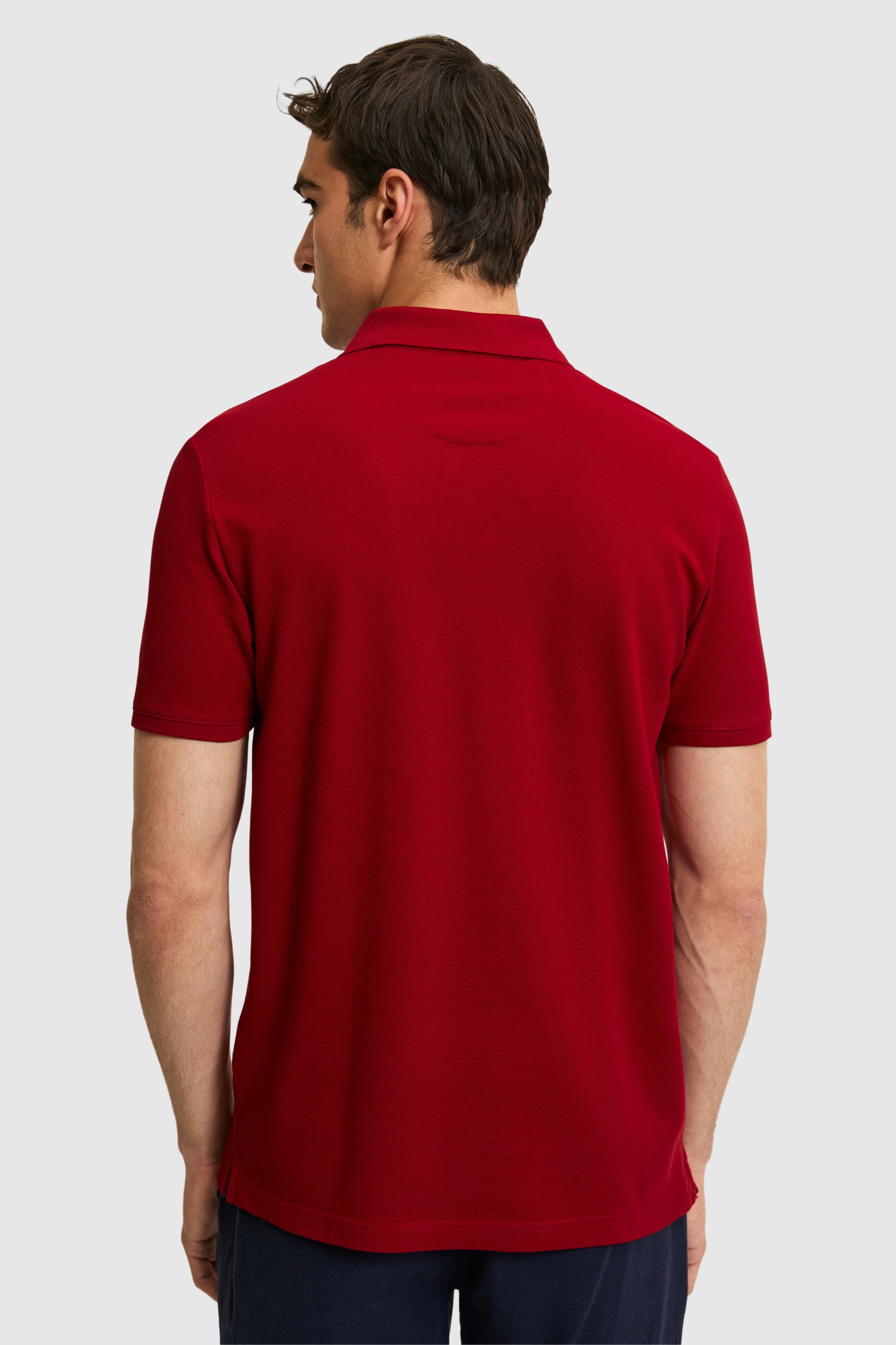 Tricou Polo Bărbați Bordo Regular Fit Cu Logo