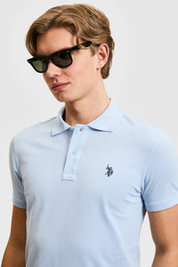 Tricou Polo Barbat Albastru Deschis