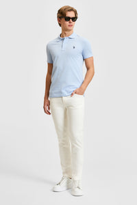 Tricou Polo Barbat Albastru Deschis