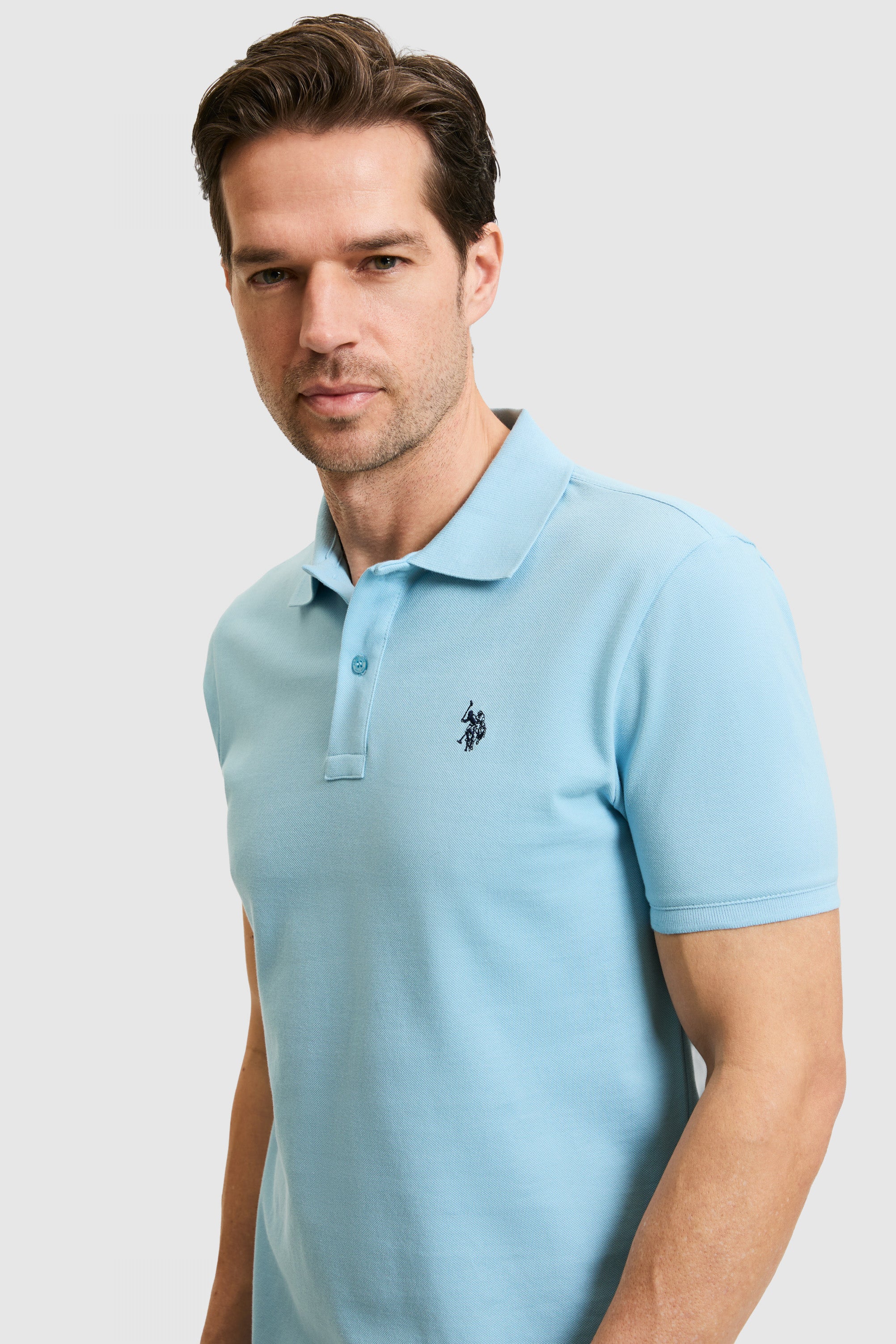 Tricou Polo Barbat Albastru Ciel