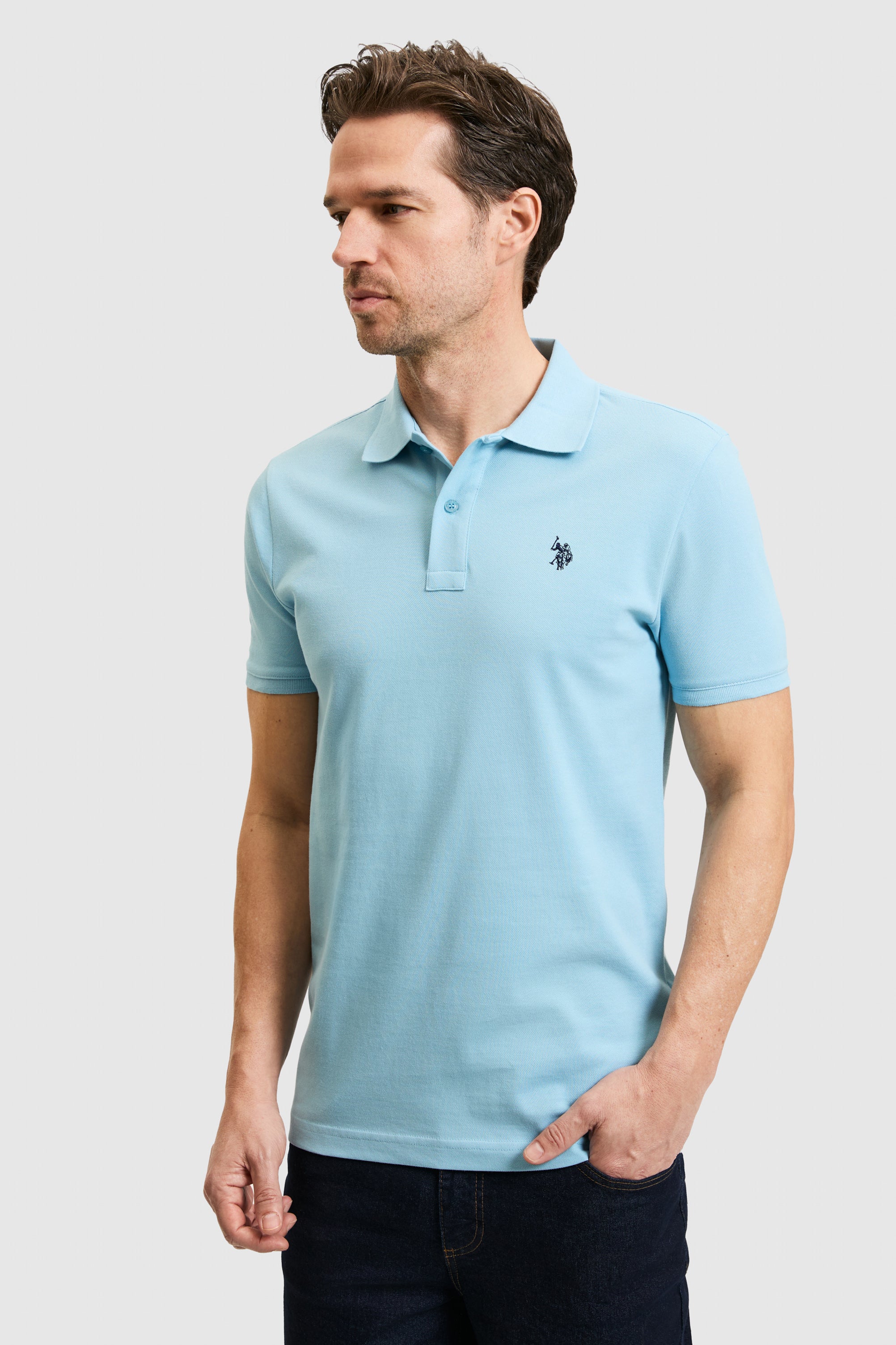 Tricou Polo Barbat Albastru Ciel