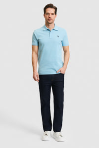 Tricou Polo Barbat Albastru Ciel