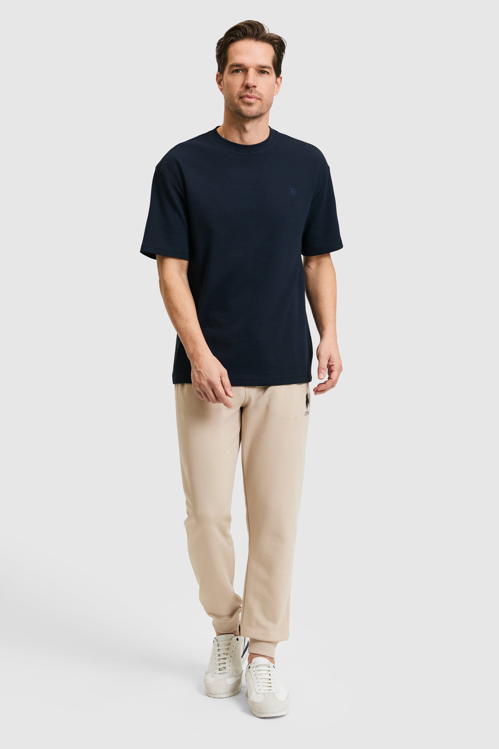 Pantaloni Sport Barbat Cu Logo Brodat