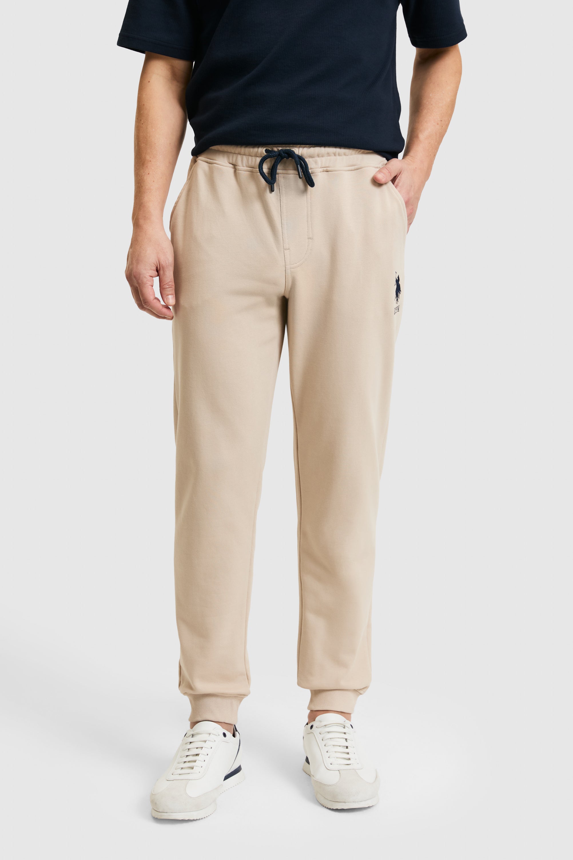 Pantaloni Sport Barbat Cu Logo Brodat