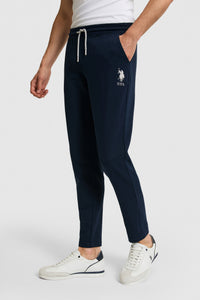 Pantaloni Sport Bleumarin Cu Logo Brodat