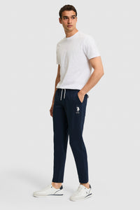 Pantaloni Sport Bleumarin Cu Logo Brodat