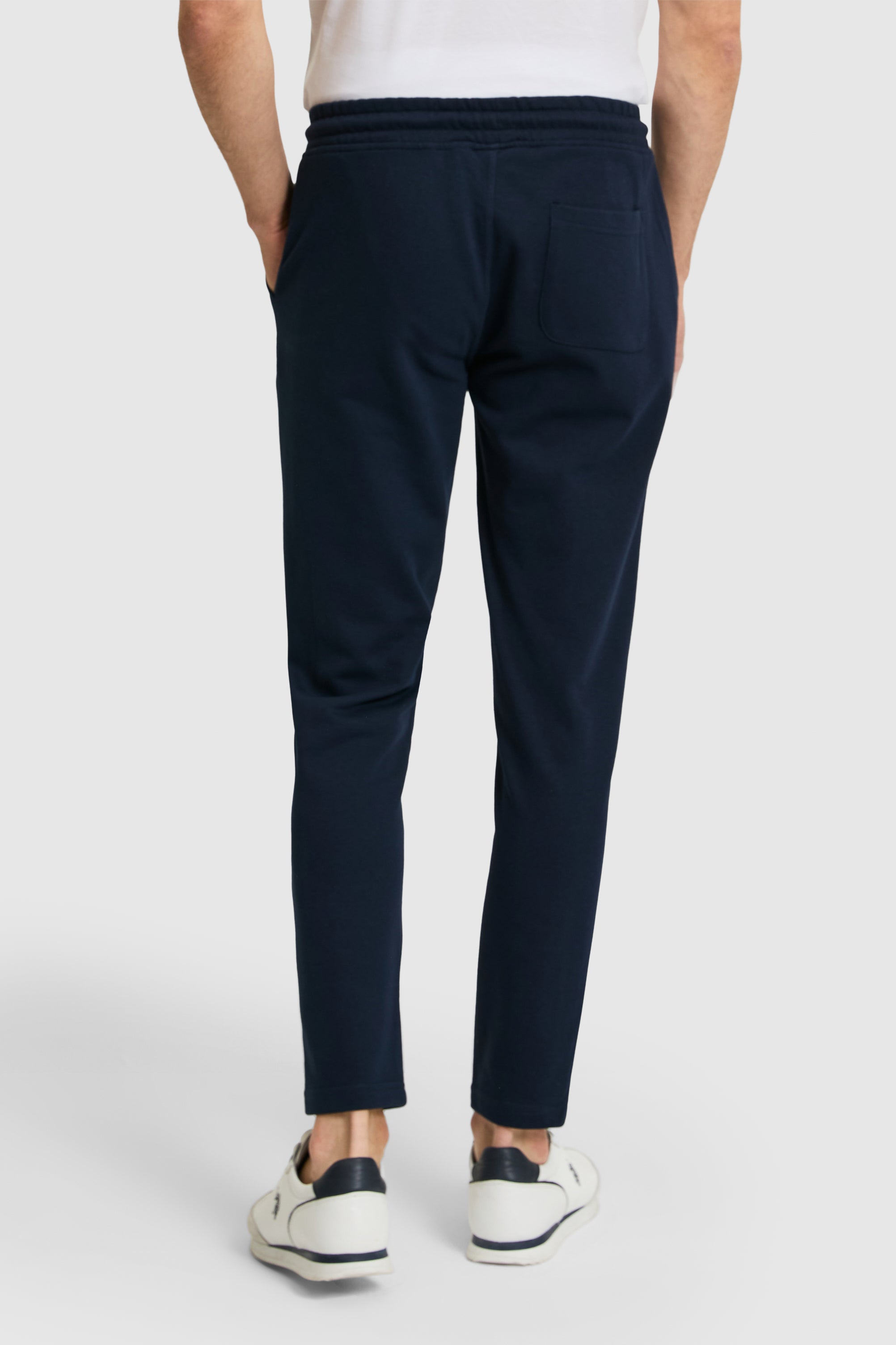 Pantaloni Sport Bleumarin Cu Logo Brodat