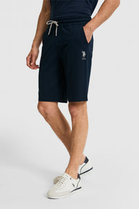 Pantaloni Scurti Barbat Bleumarin Cu Logo Brodat