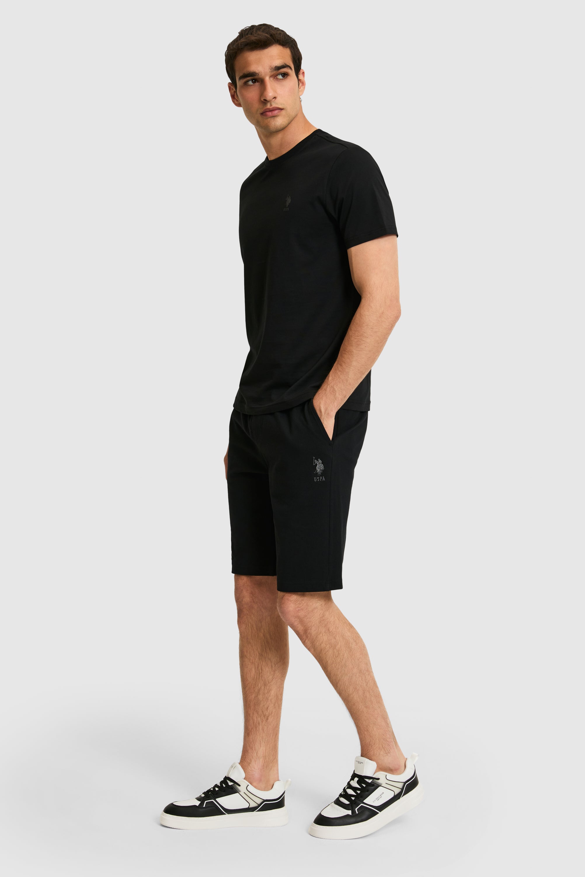 Pantaloni Scurti Barbat Cu Logo Brodat