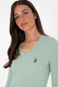 Pulover Dama Model Tricotat Cable